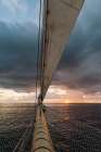 Sunrise from the prow of a cruise ship sailing in the Caribbean near Nevis Island-West Indies Coastal Print
